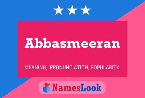 Abbasmeeran Name Poster