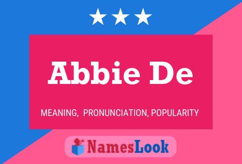 Abbie De Name Poster