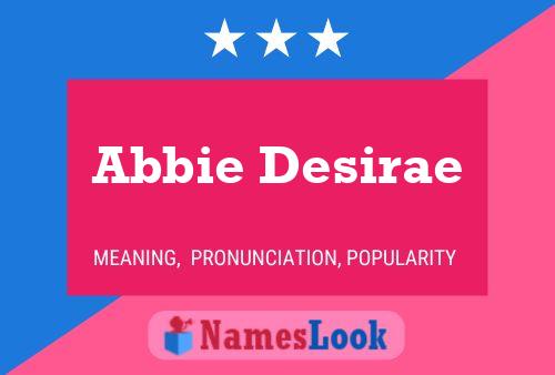 Abbie Desirae Name Poster