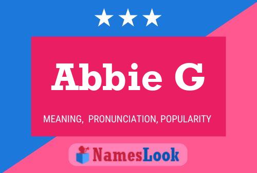 Abbie G Name Poster