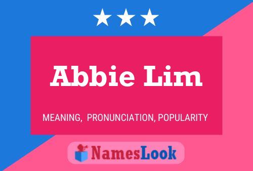 Abbie Lim Name Poster