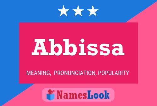 Abbissa Name Poster