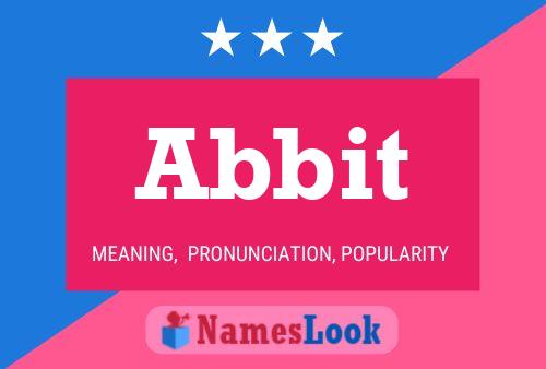 Abbit Name Poster