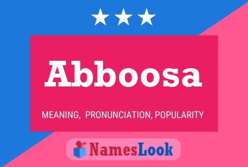 Abboosa Name Poster