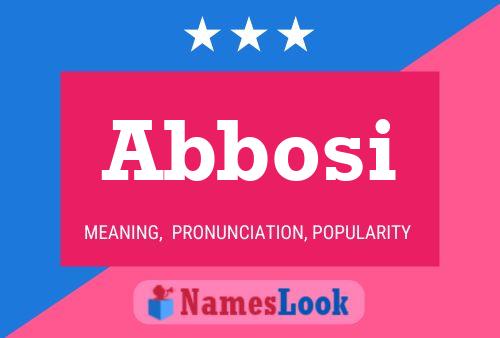 Abbosi Name Poster