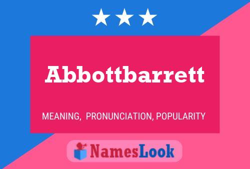 Abbottbarrett Name Poster