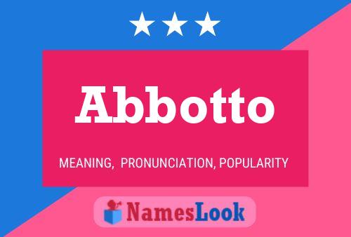 Abbotto Name Poster