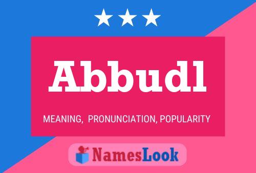 Abbudl Name Poster