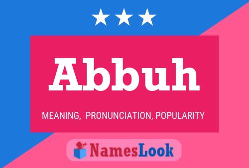 Abbuh Name Poster