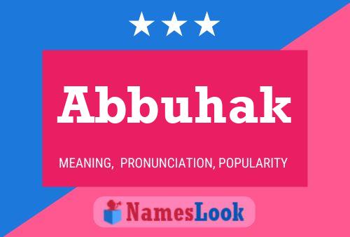 Abbuhak Name Poster