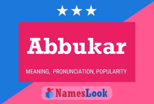 Abbukar Name Poster