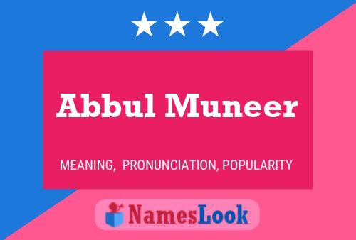 Abbul Muneer Name Poster