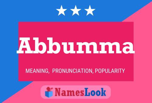 Abbumma Name Poster