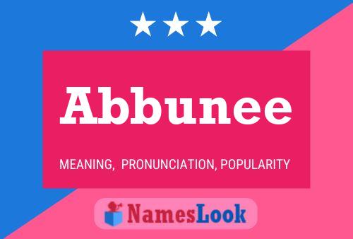 Abbunee Name Poster