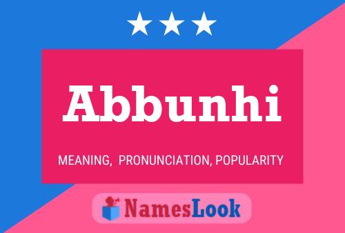 Abbunhi Name Poster