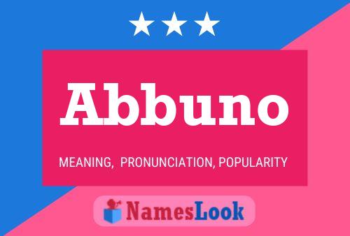 Abbuno Name Poster