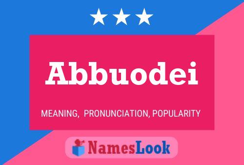 Abbuodei Name Poster