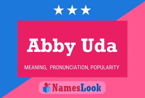 Abby Uda Name Poster