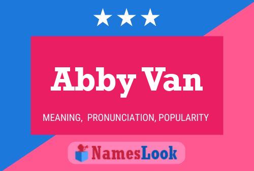 Abby Van Name Poster