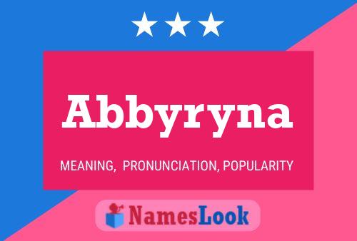 Abbyryna Name Poster