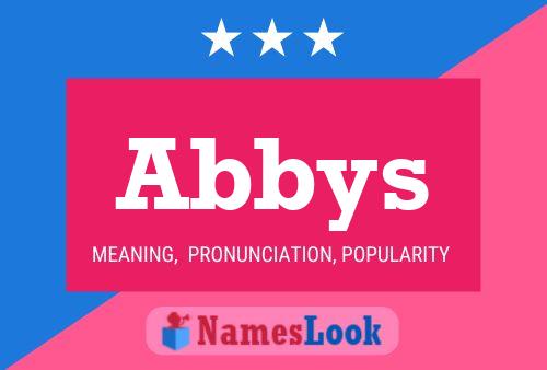 Abbys Name Poster