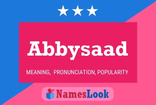 Abbysaad Name Poster