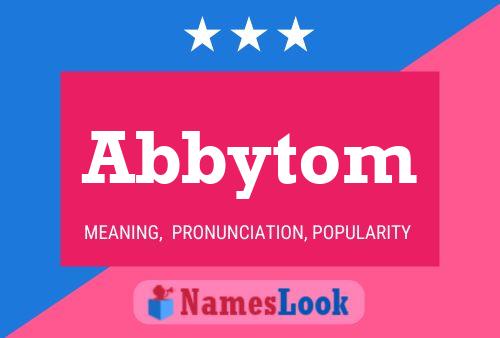 Abbytom Name Poster