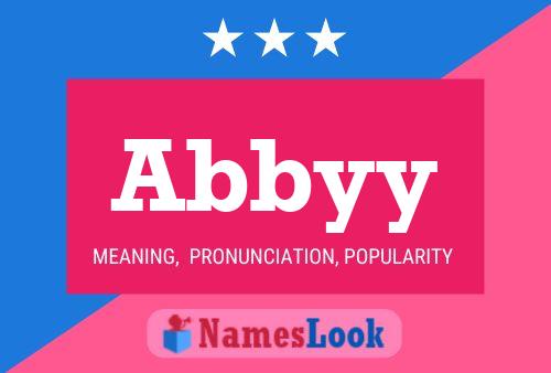 Abbyy Name Poster