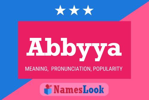 Abbyya Name Poster