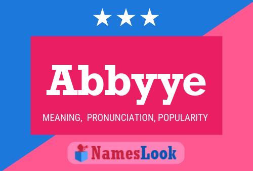 Abbyye Name Poster