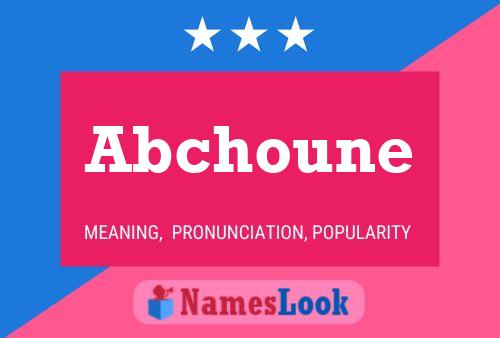 Abchoune Name Poster