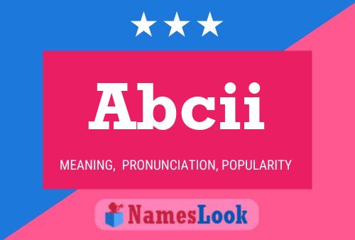 Abcii Name Poster