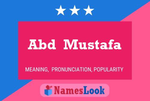 Abd  Mustafa Name Poster