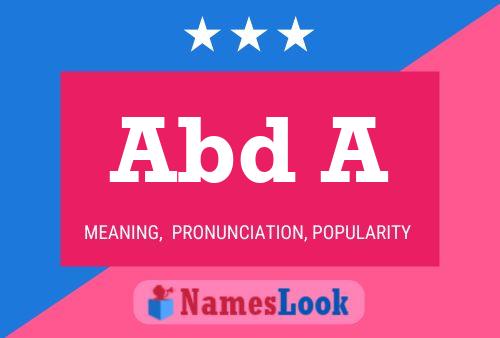 Abd A Name Poster