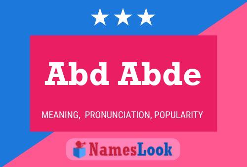 Abd Abde Name Poster