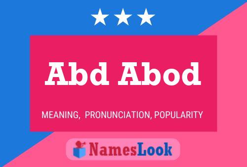 Abd Abod Name Poster