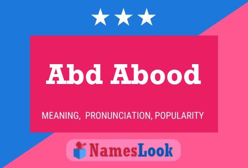 Abd Abood Name Poster