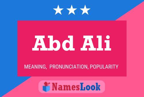 Abd Ali Name Poster