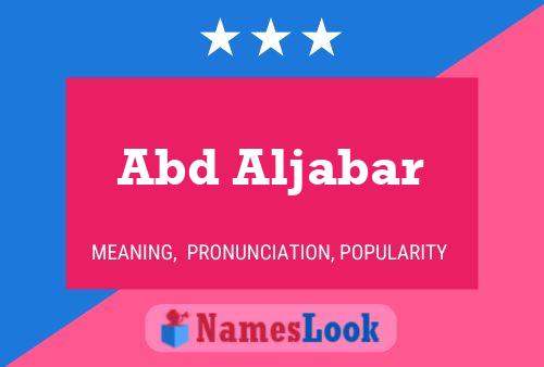 Abd Aljabar Name Poster