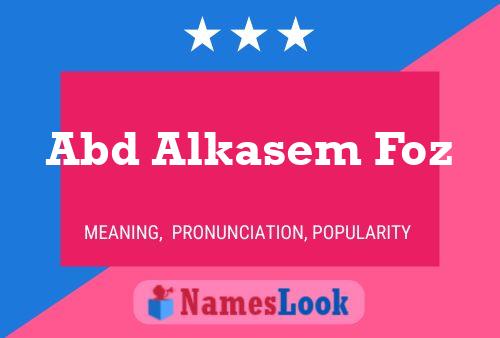 Abd Alkasem Foz Name Poster