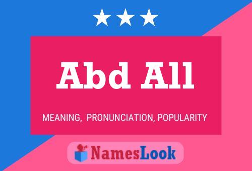 Abd All Name Poster