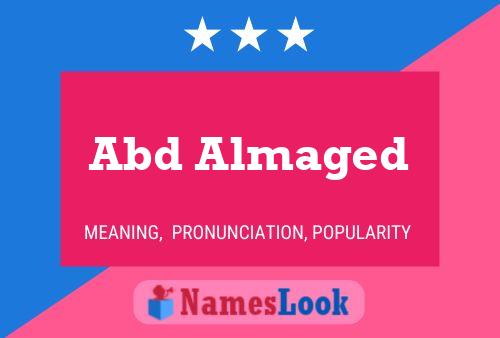 Abd Almaged Name Poster