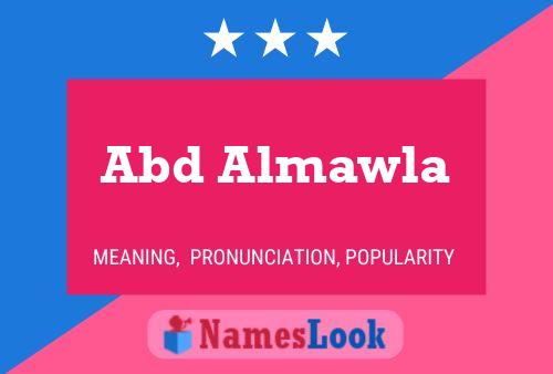 Abd Almawla Name Poster