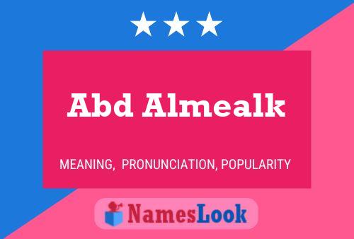 Abd Almealk Name Poster