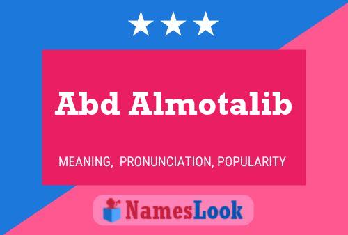 Abd Almotalib Name Poster