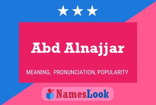 Abd Alnajjar Name Poster