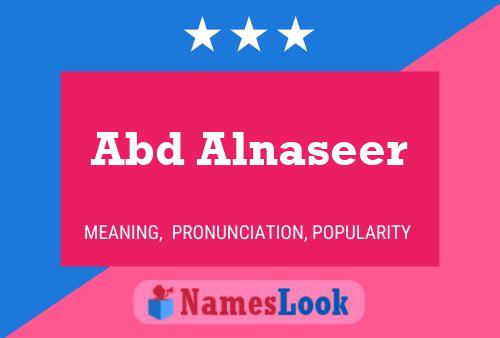 Abd Alnaseer Name Poster