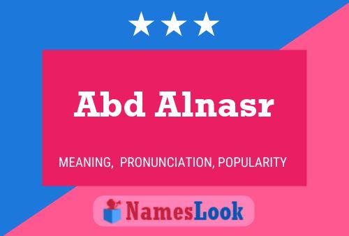 Abd Alnasr Name Poster