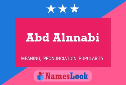 Abd Alnnabi Name Poster