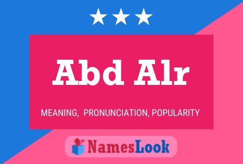 Abd Alr Name Poster